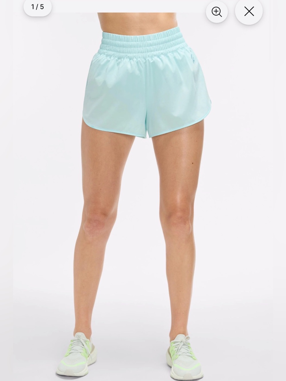 Ladies Peloton High Rise 3" Run Shorts - Iceberg Blue - Sz XL